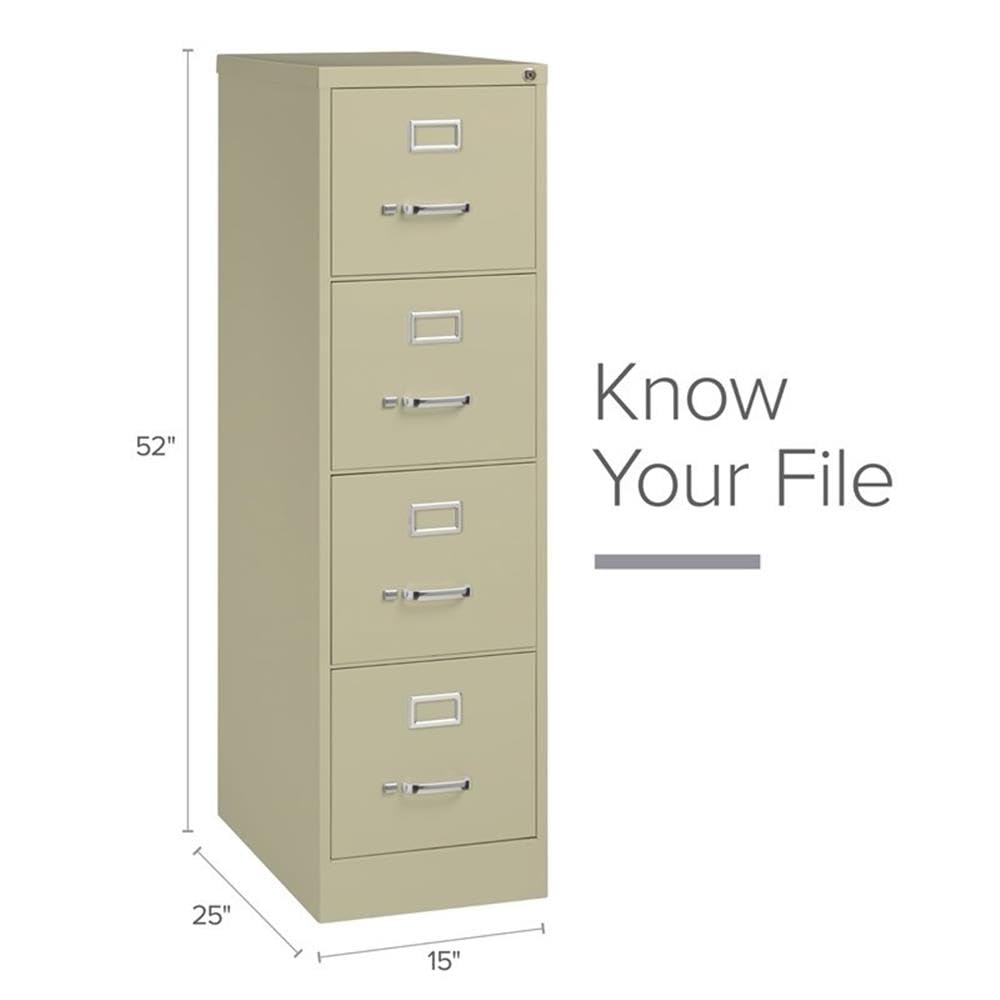 Beige 4-Drawer Metal Letter File Cabinet M941336