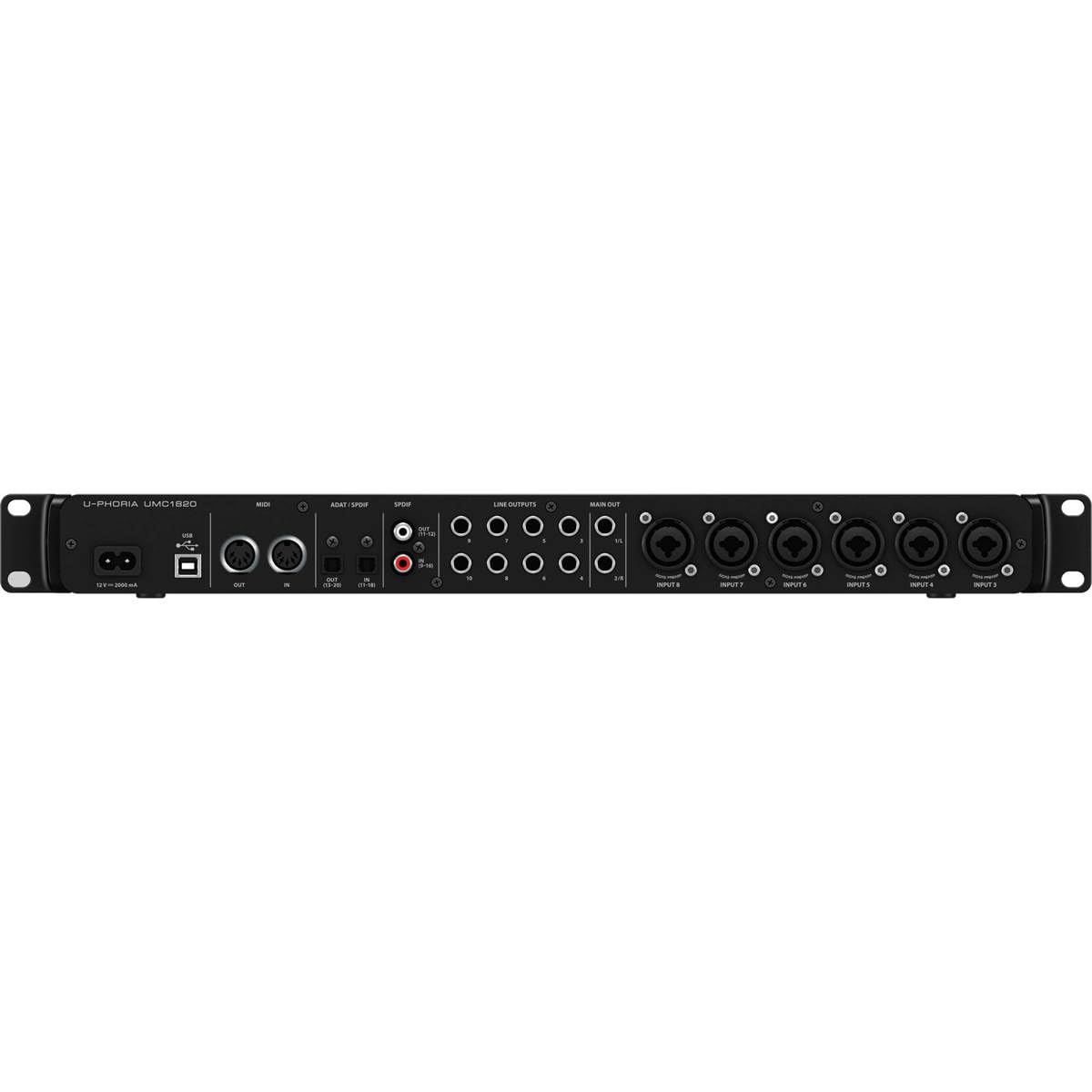 18x20 USB Audio/MIDI Interface with Mic Preamplifiers and ADAT I/O T32136