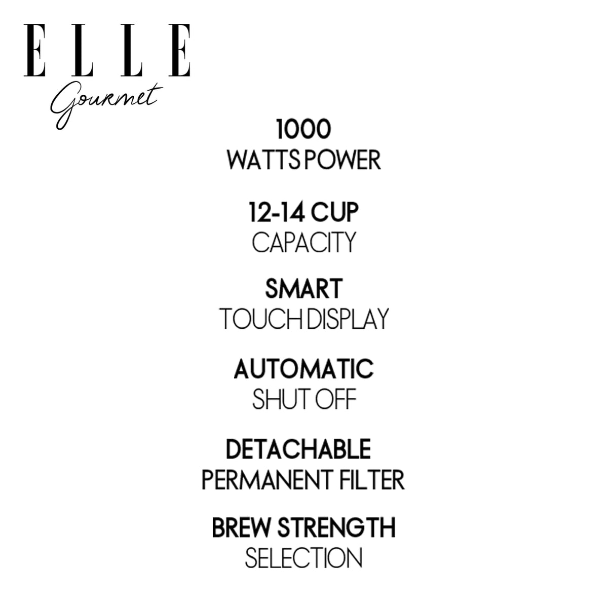 1.8L Digital Programmable Coffee Maker with Washable Filter, White F14147
