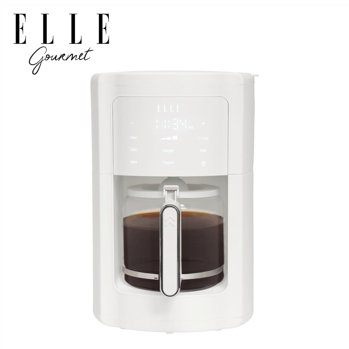 1.8L Digital Programmable Coffee Maker with Washable Filter, White F14147