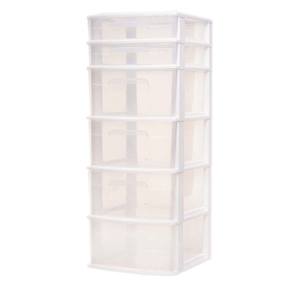 6 Drawer Plastic Storage Cart 2 Pack P8942
