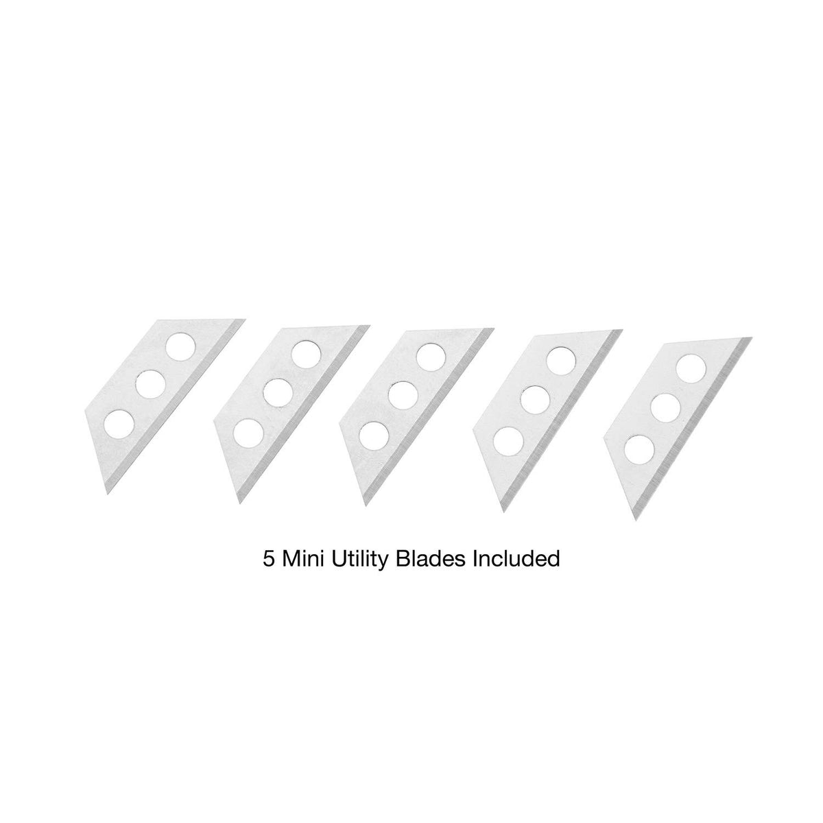 5 Pc Mini Utility Knife Blades 1095 Steel H695541
