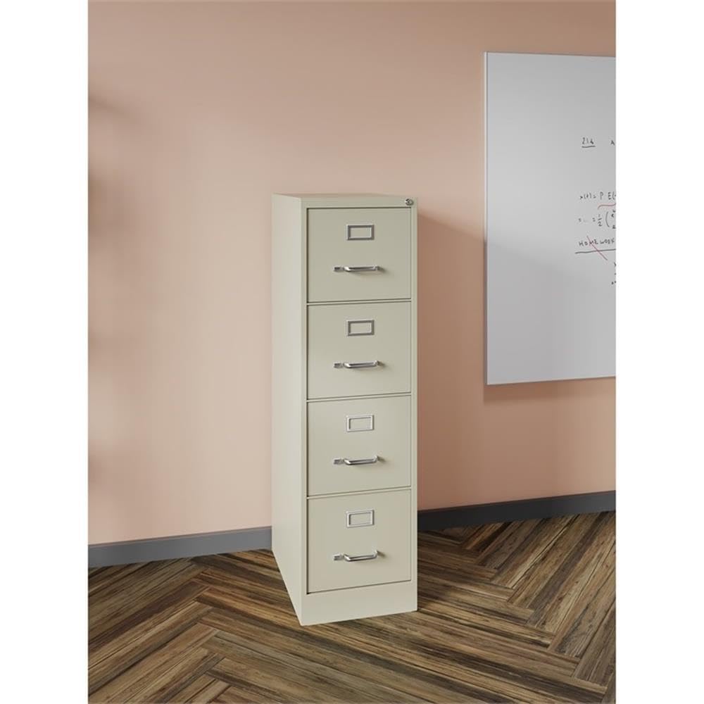 Beige 4-Drawer Metal Letter File Cabinet M941336