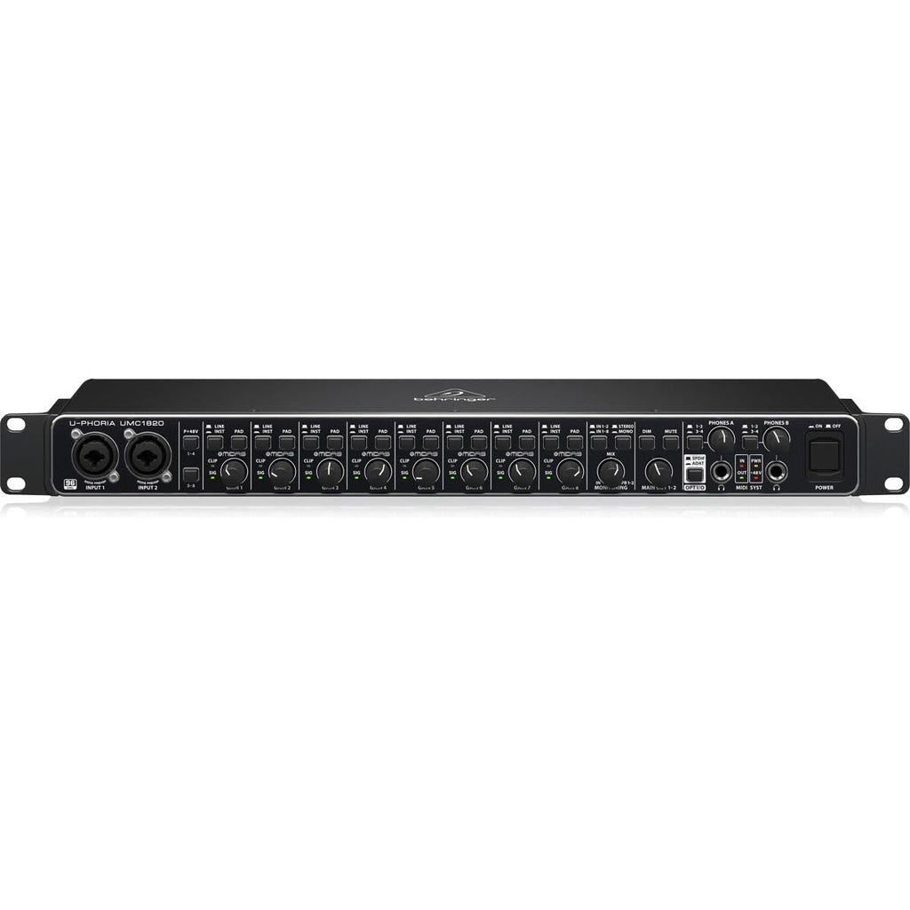 18x20 USB Audio/MIDI Interface with Mic Preamplifiers and ADAT I/O T32136