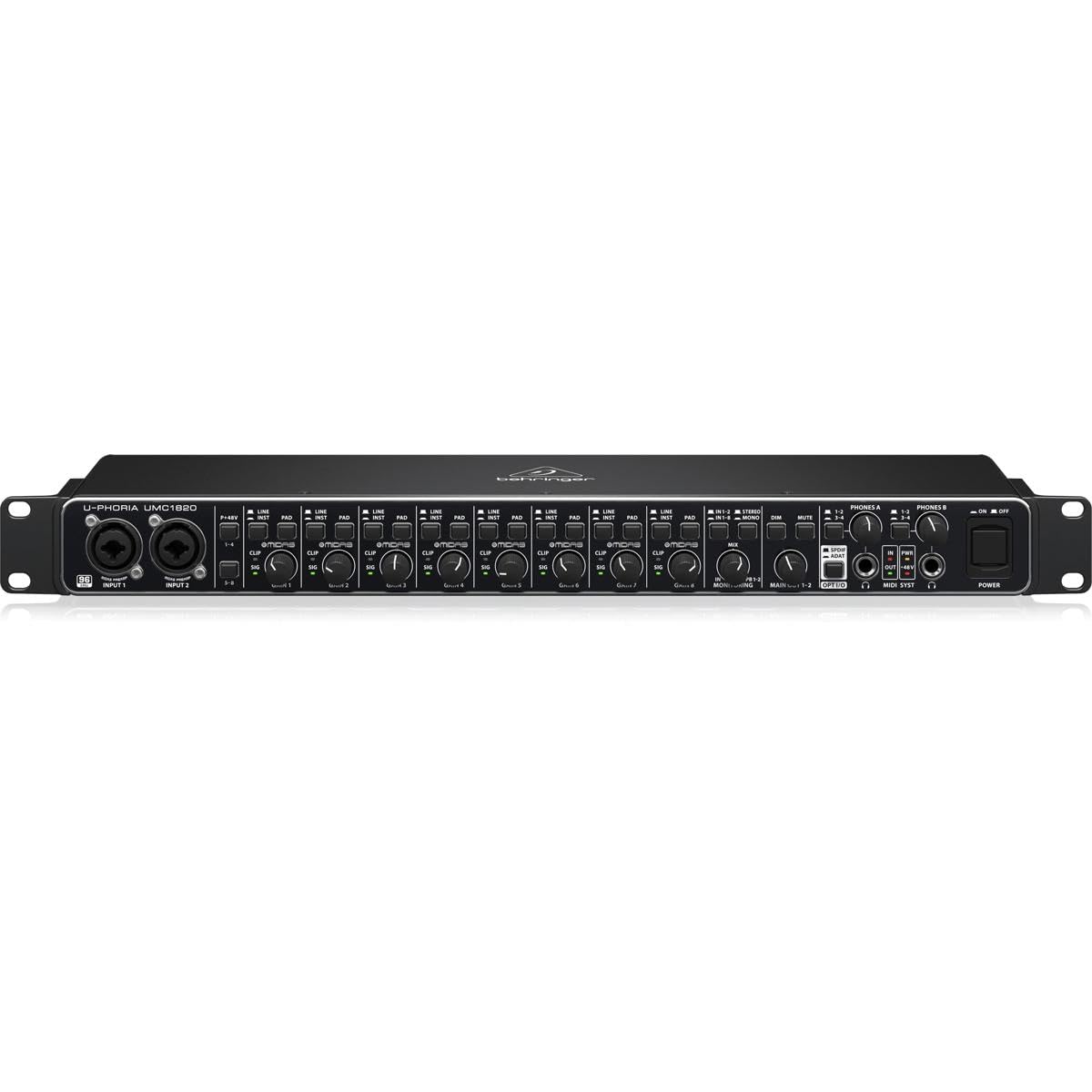 18x20 USB Audio/MIDI Interface with Mic Preamplifiers and ADAT I/O T32136