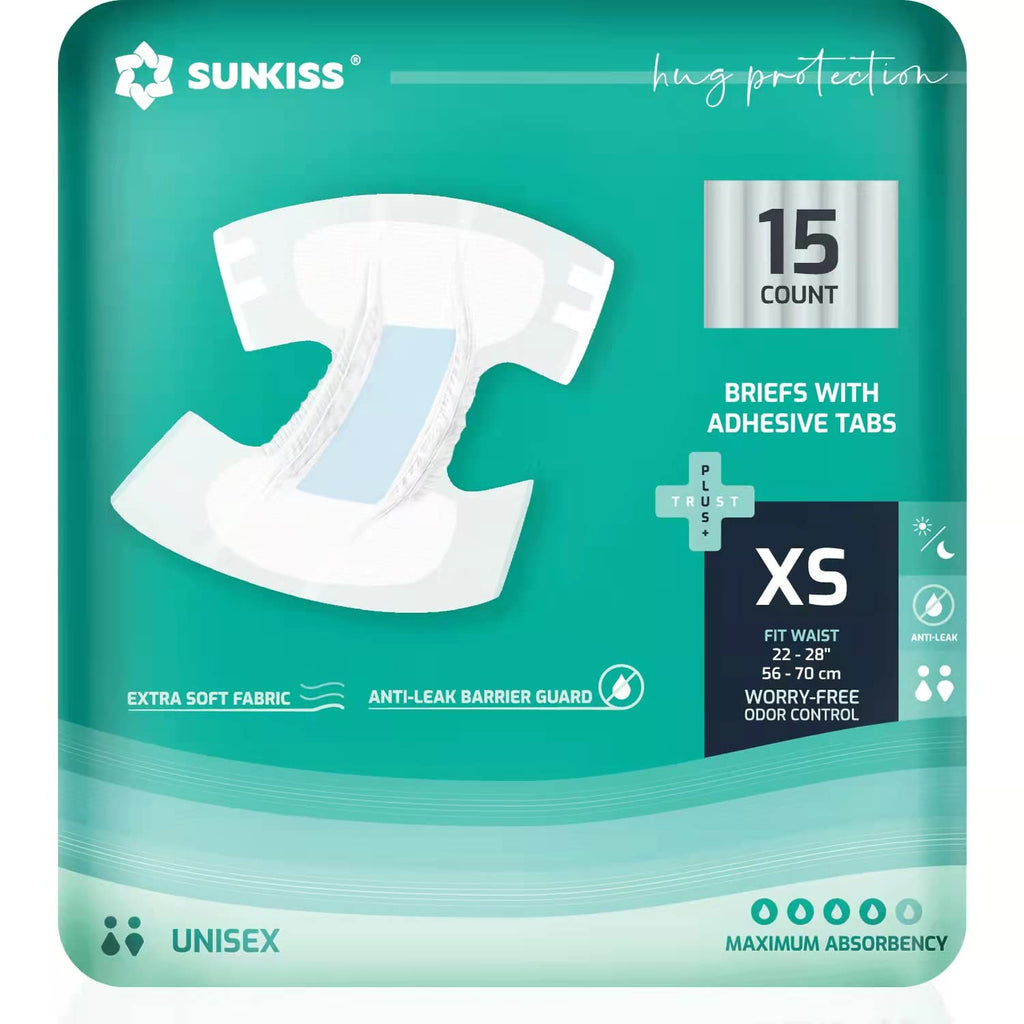Adult Diapers XSmall 60 Count & Wet Wipes 200 Count N46127