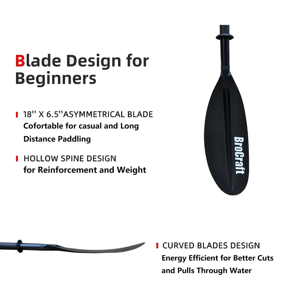 90.5 Inches Kayak Paddles with Paddle Leash R200