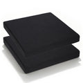 Black Portable Waterproof Stadium Seat Cushions with Handle G25366