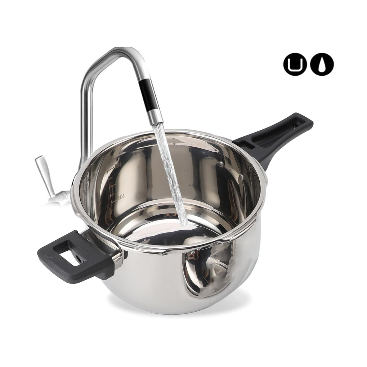 Stainless Steel 3L Non Stick Pressure Cooker U638