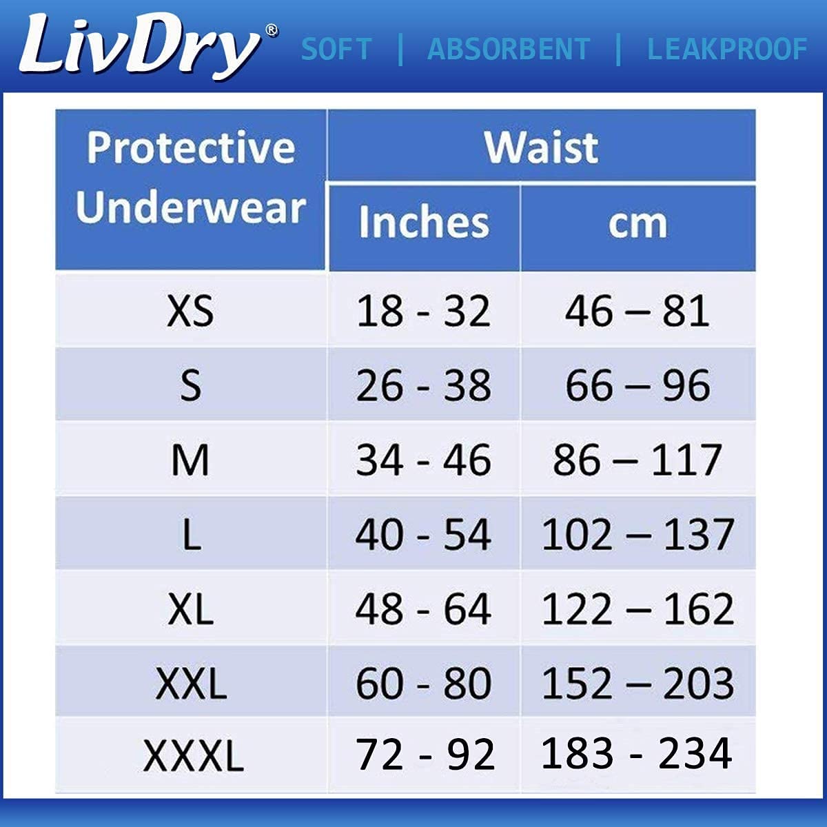 Adult Incontinence Underwear XX-Large K95262