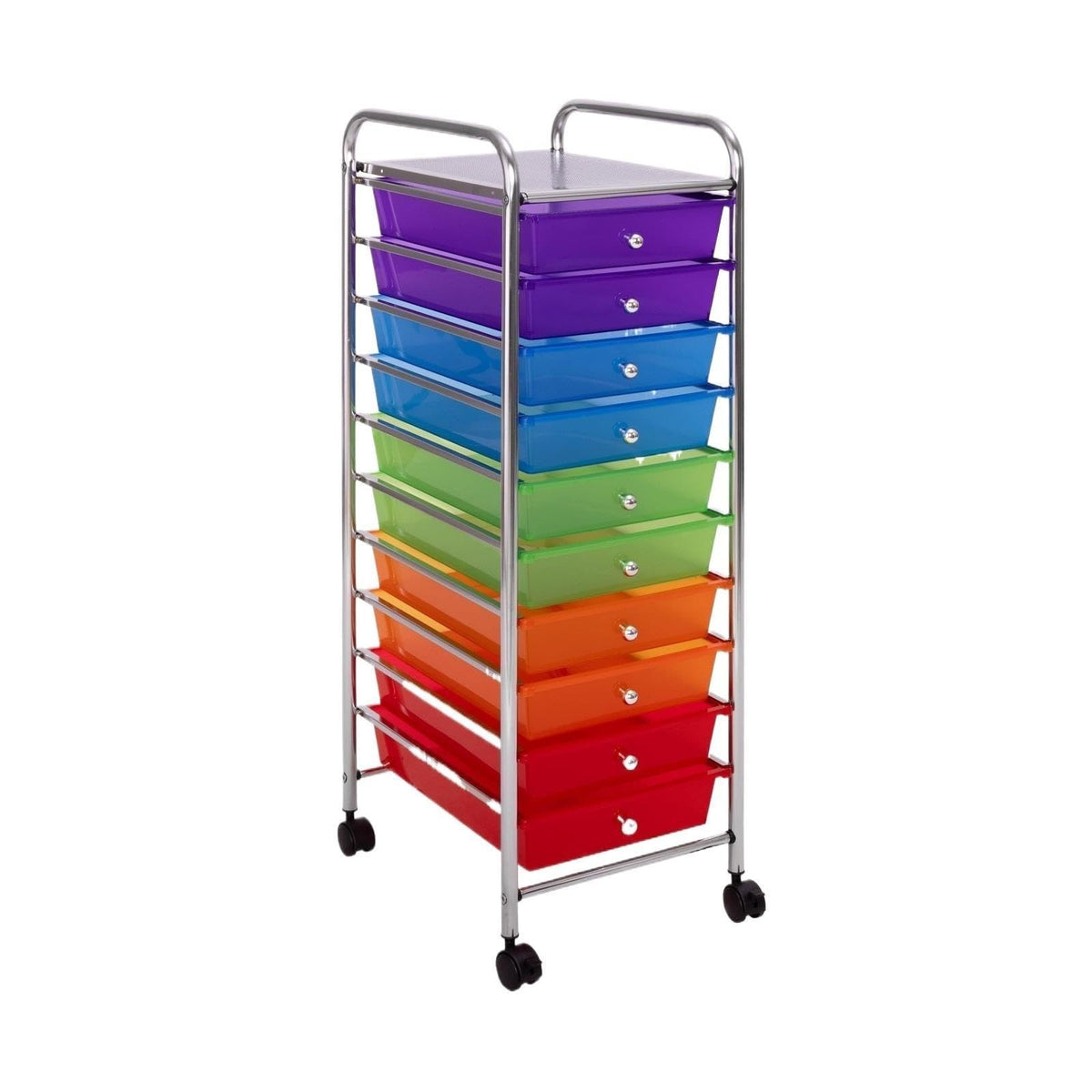 10 Drawer Rolling Storage Cart with Wheels K536