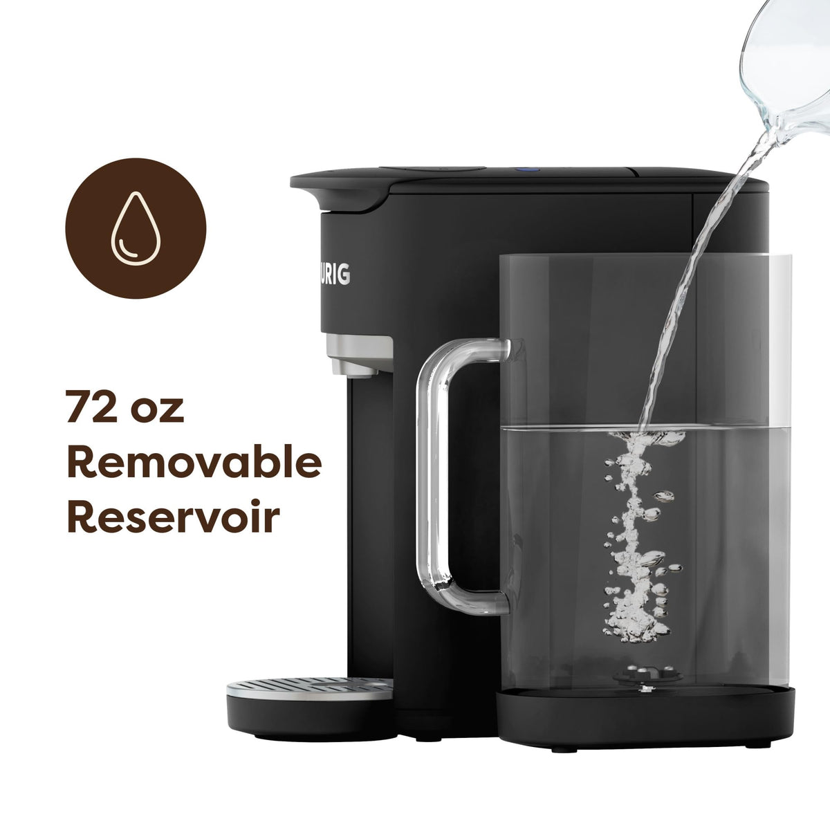 Black Single Serve K-Cup Pod Coffee Maker O71109