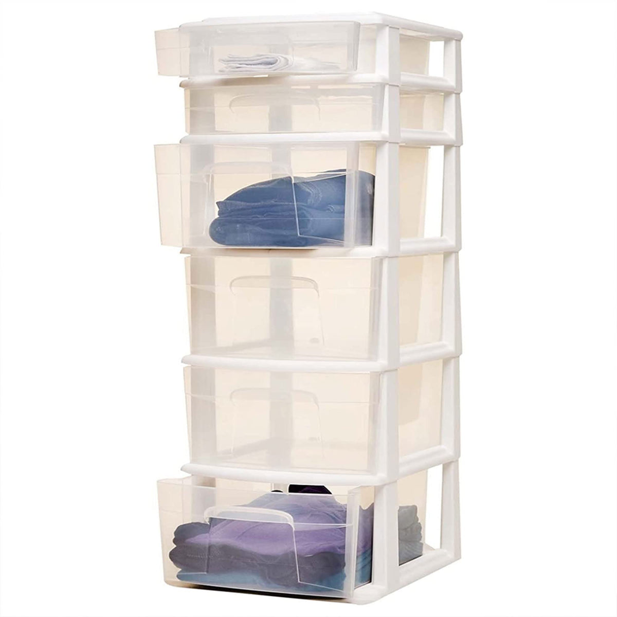 6 Drawer Plastic Storage Cart 2 Pack P8942
