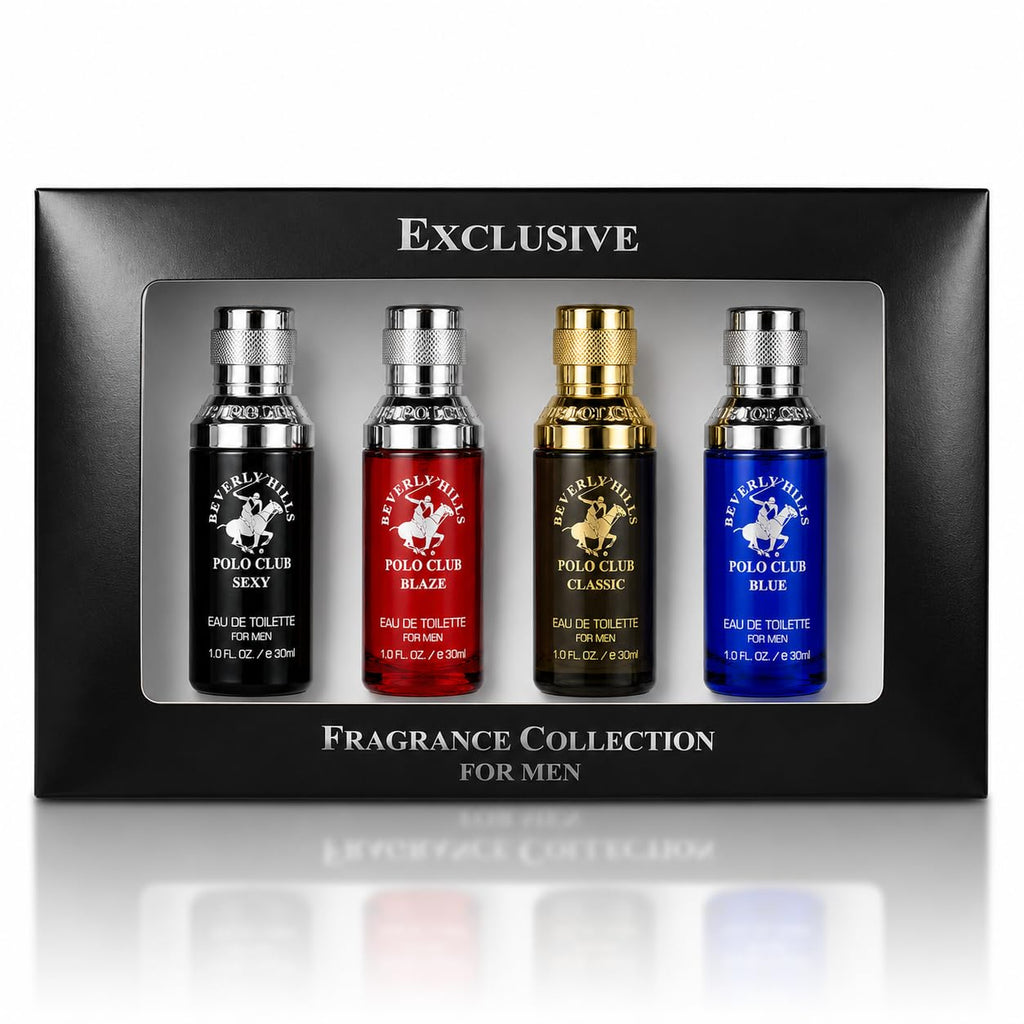 Men's 4 Eau de Toilette Colognes 1oz Gift Set V720083
