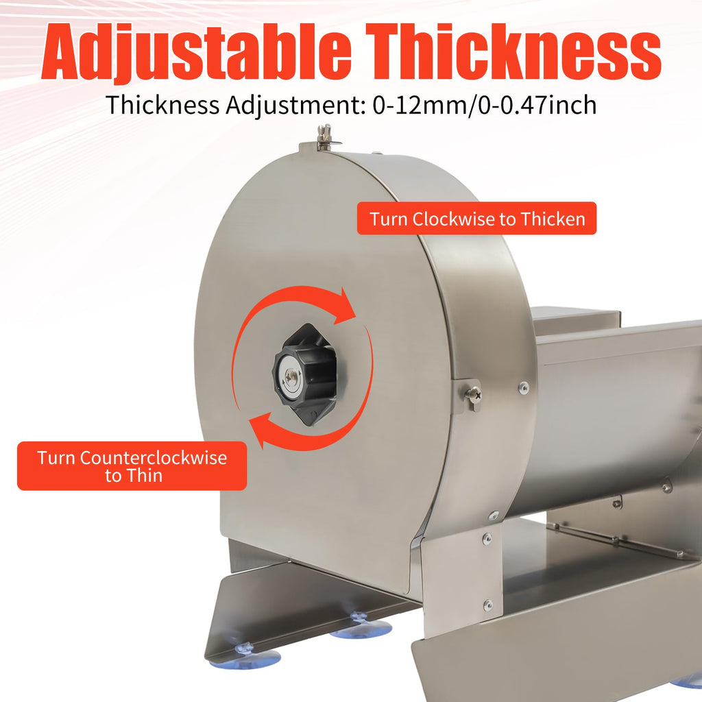 Electric Vegetable Slicer 2 IN 1 0-12mm Thickness Adjustable J420340