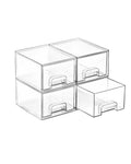 4 Pack Small Clear Stackable Storage Drawers U23995