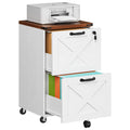 2 Drawer Locking Wood File Cabinet N395