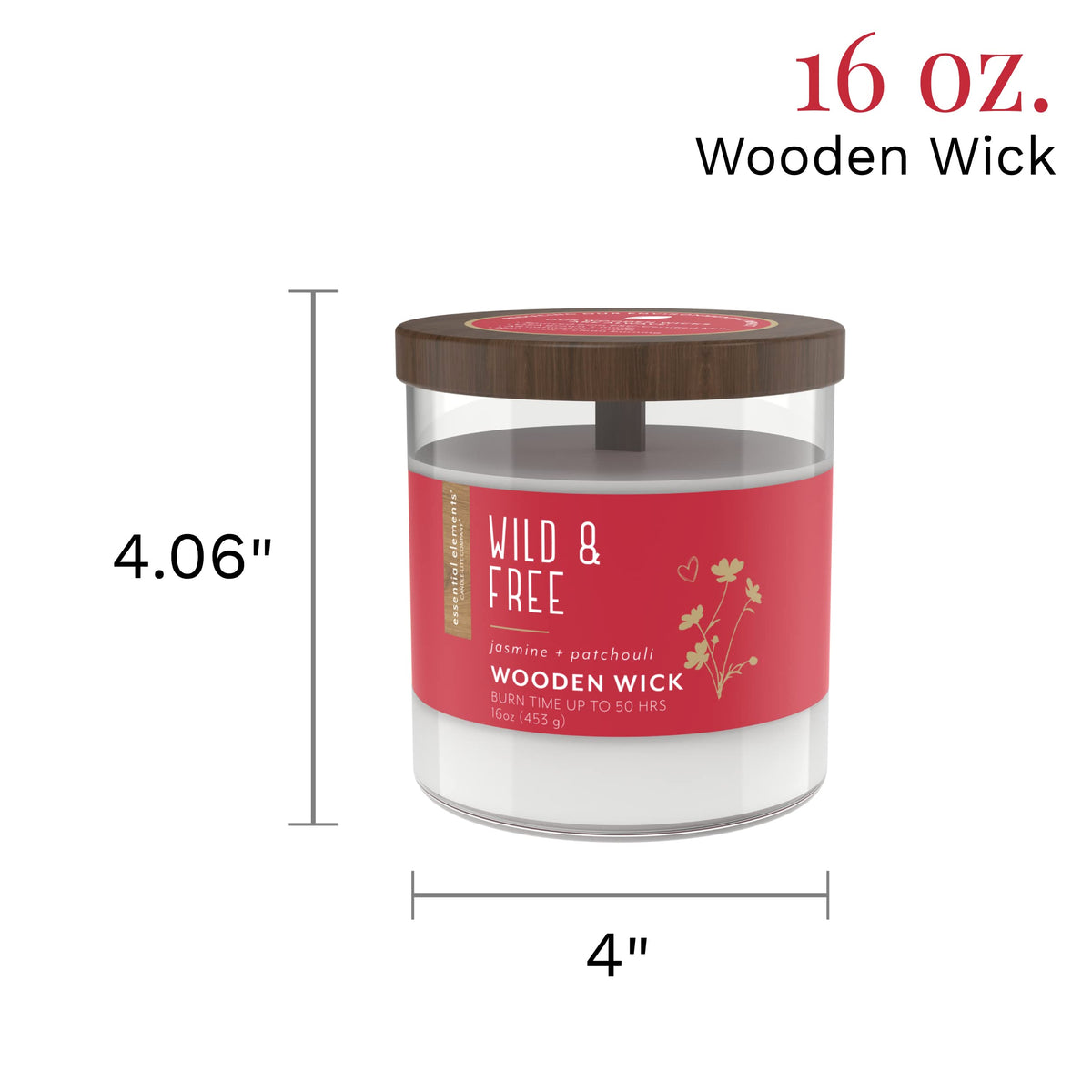 16 oz Wood Wick Scented Candle R2045