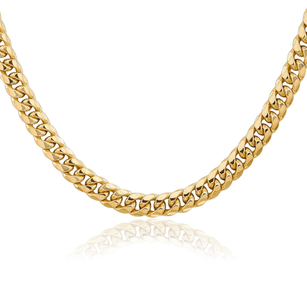 14K Yellow Gold 6mm Miami Cuban Chain Necklace K8451