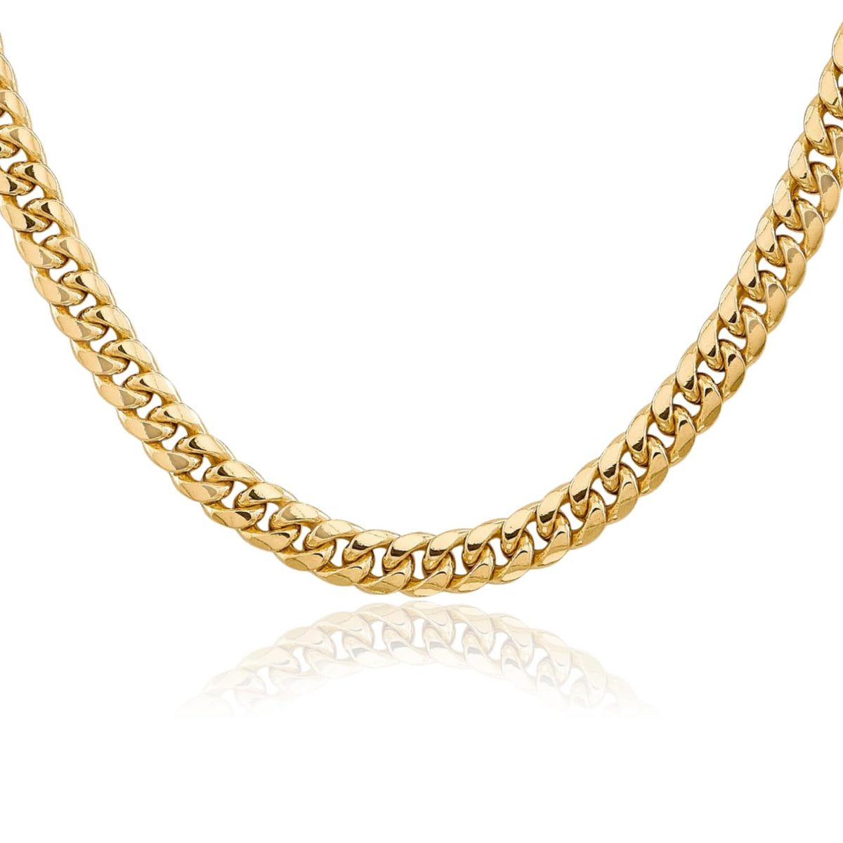 14K Yellow Gold 6mm Miami Cuban Chain Necklace K8451
