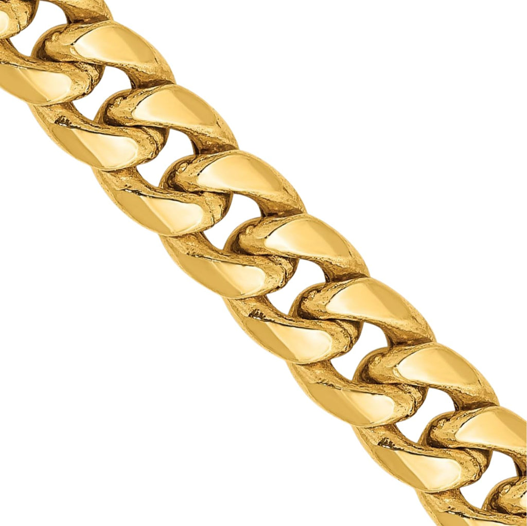 14K Yellow Gold 6mm Miami Cuban Chain Necklace K8451