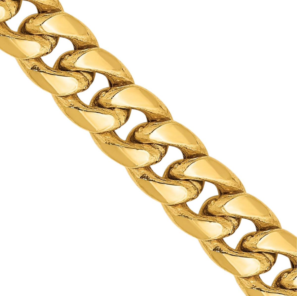 14K Yellow Gold 6mm Miami Cuban Chain Necklace K8451