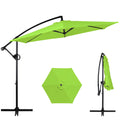 Offset Patio Umbrella with Crank and Cross Base U1818