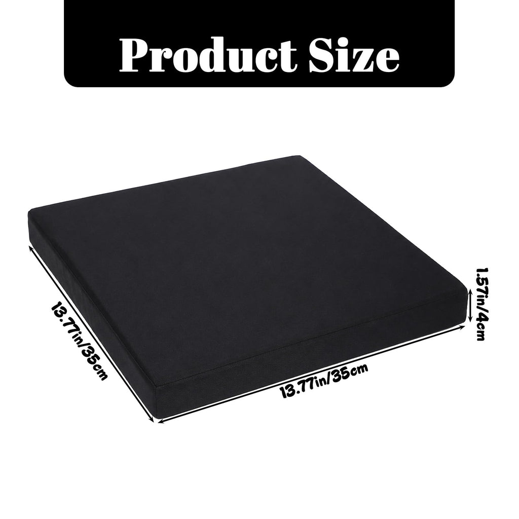 Black Portable Waterproof Stadium Seat Cushions with Handle G25366