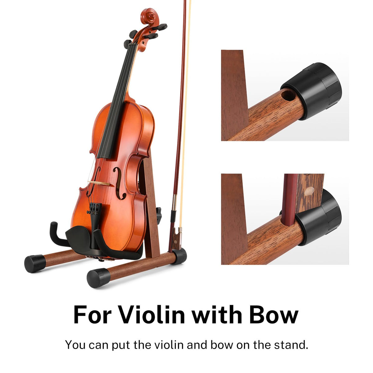 Wood Ukulele Stand Folding Floor Stand T423133