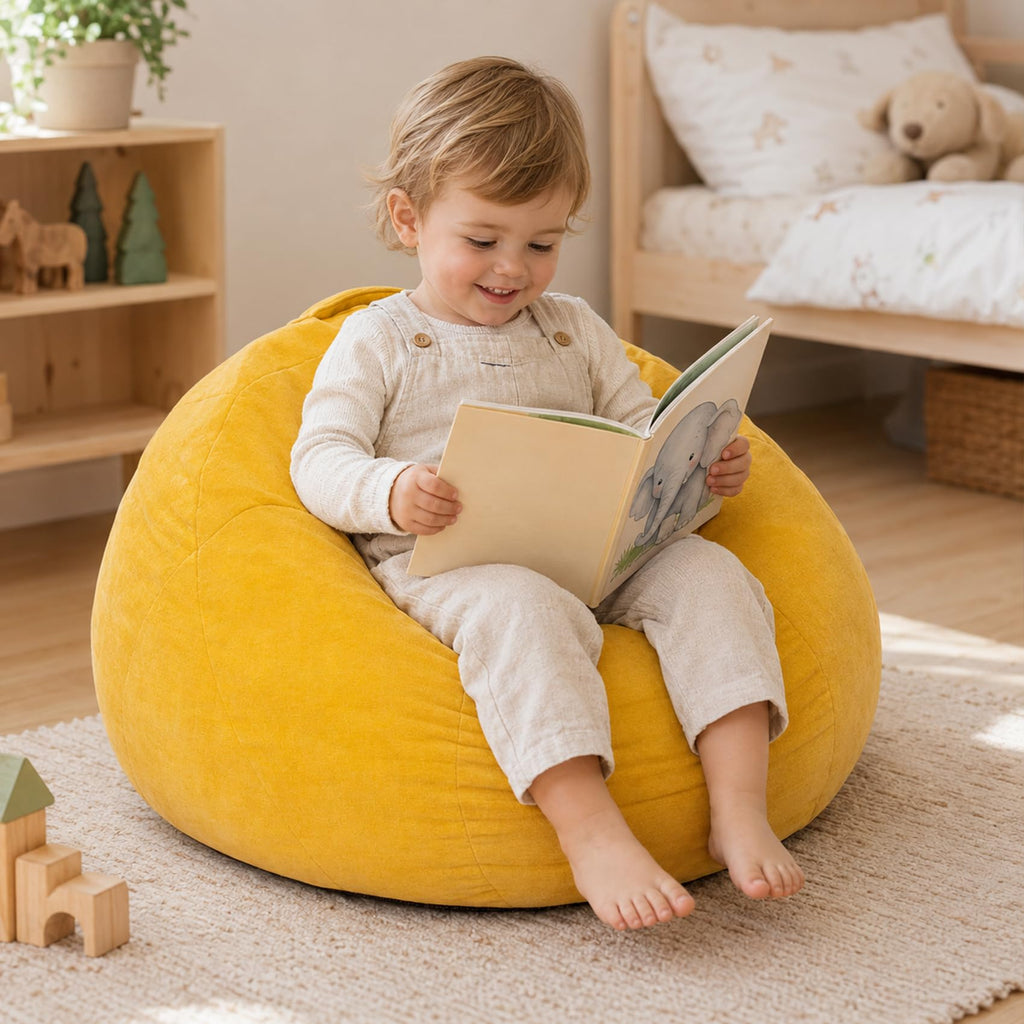Chenille Bean Bag Chair O546338