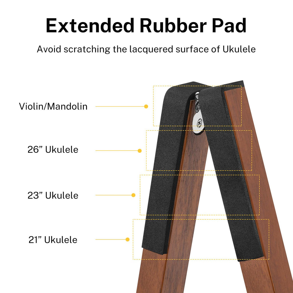 Wood Ukulele Stand Folding Floor Stand T423133