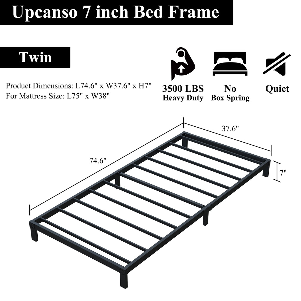 7 Inch Low Profile Twin Bed Frame W54476