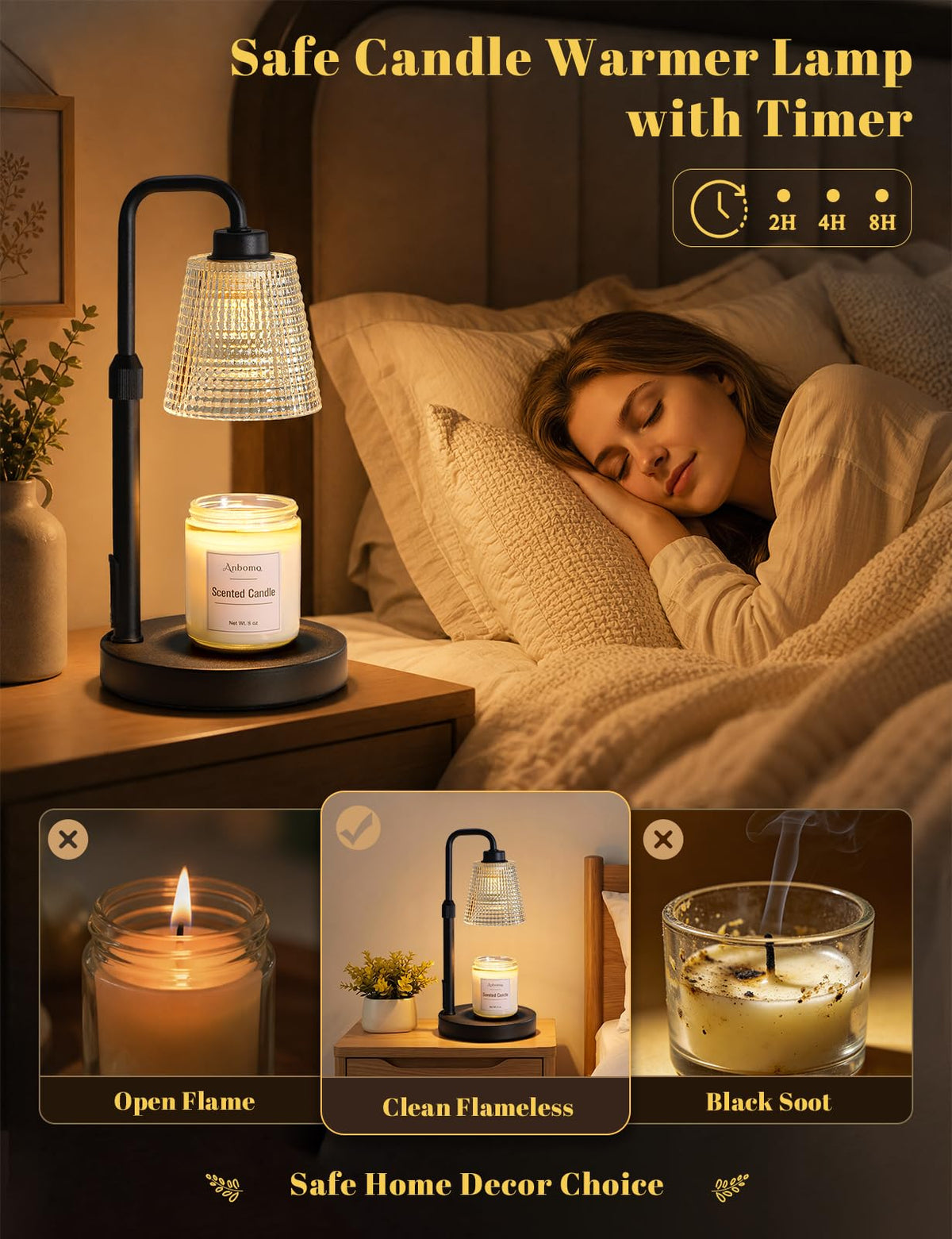 Candle Warmer Lamp with Timer R220582
