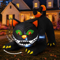 6 FT Halloween Inflatables Black Cat with Moving Head and Built-in LEDs L5246