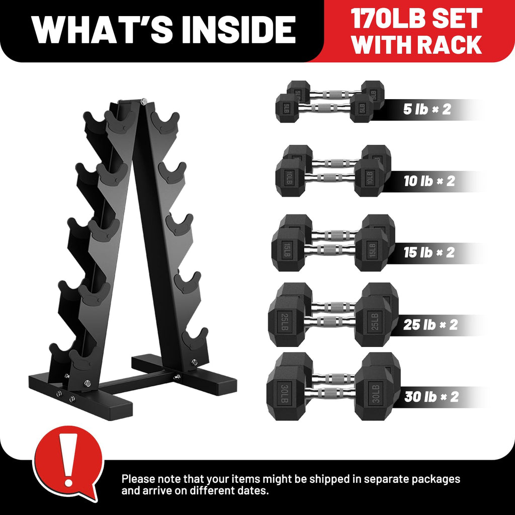 150-600lb Dumbbell Set with Rack C546