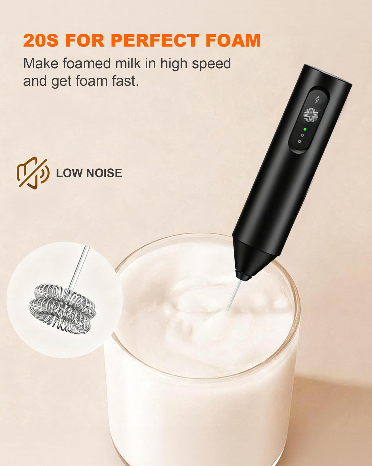Rechargeable Handheld Milk Frother O8863