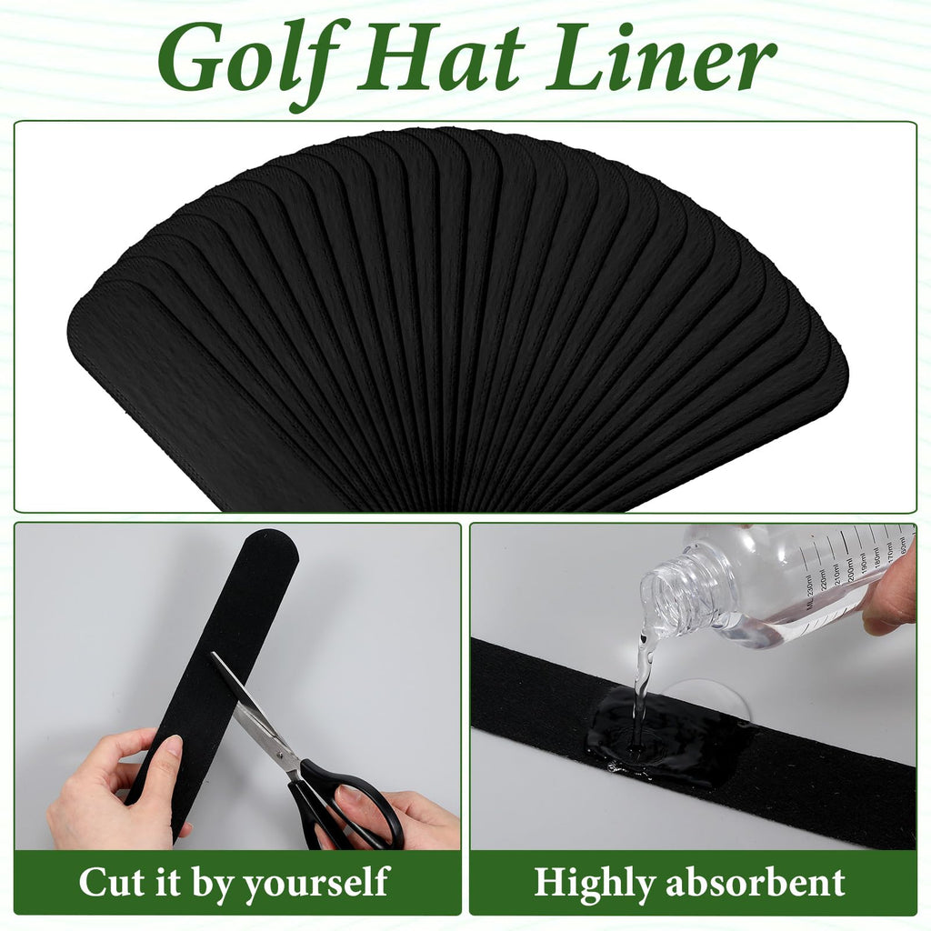 30 Pcs Disposable Hat Sweat Liner Sweatband Inserts X20340