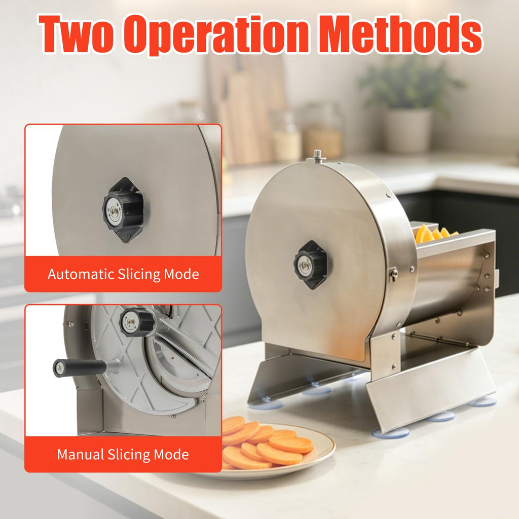 Electric Vegetable Slicer 2 IN 1 0-12mm Thickness Adjustable J420340