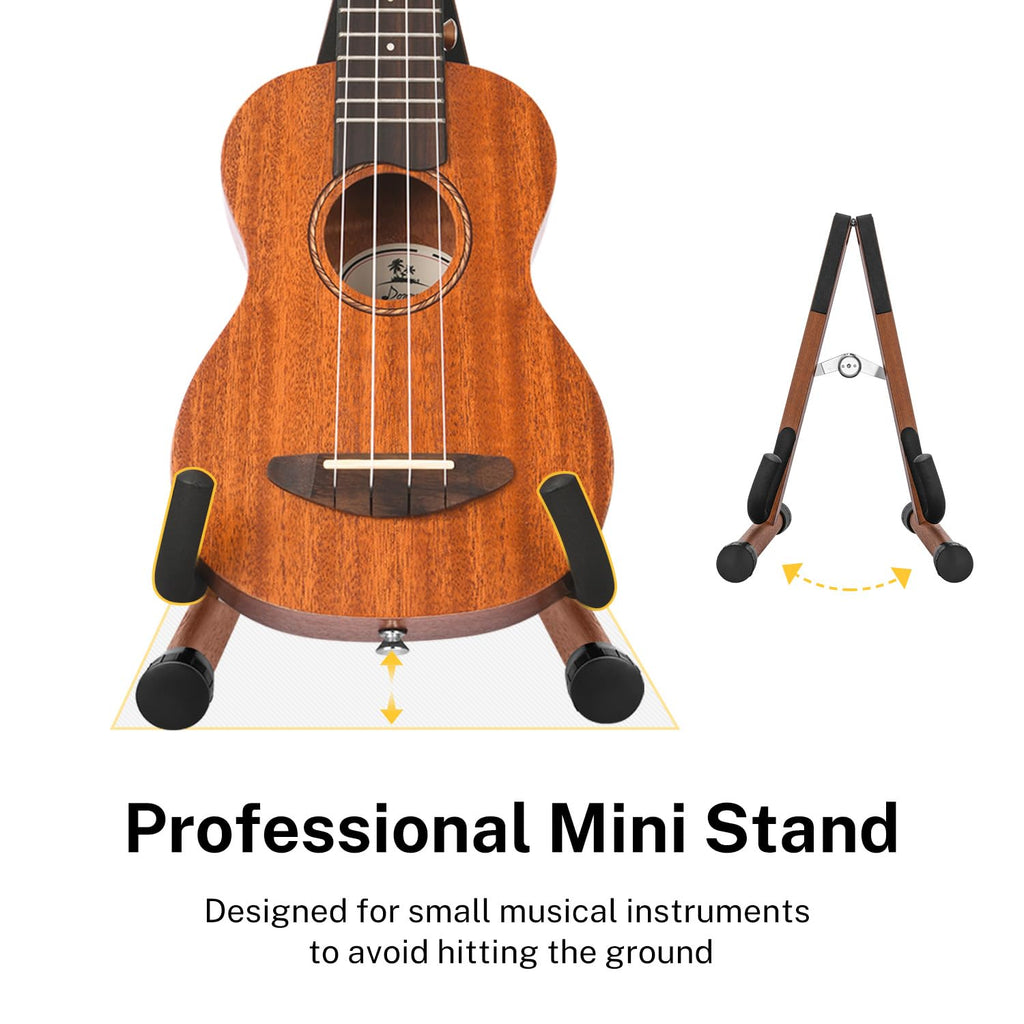 Wood Ukulele Stand Folding Floor Stand T423133