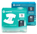 Adult Diapers M 15 Count & Overnight Adult Diapers M 12 Count C938