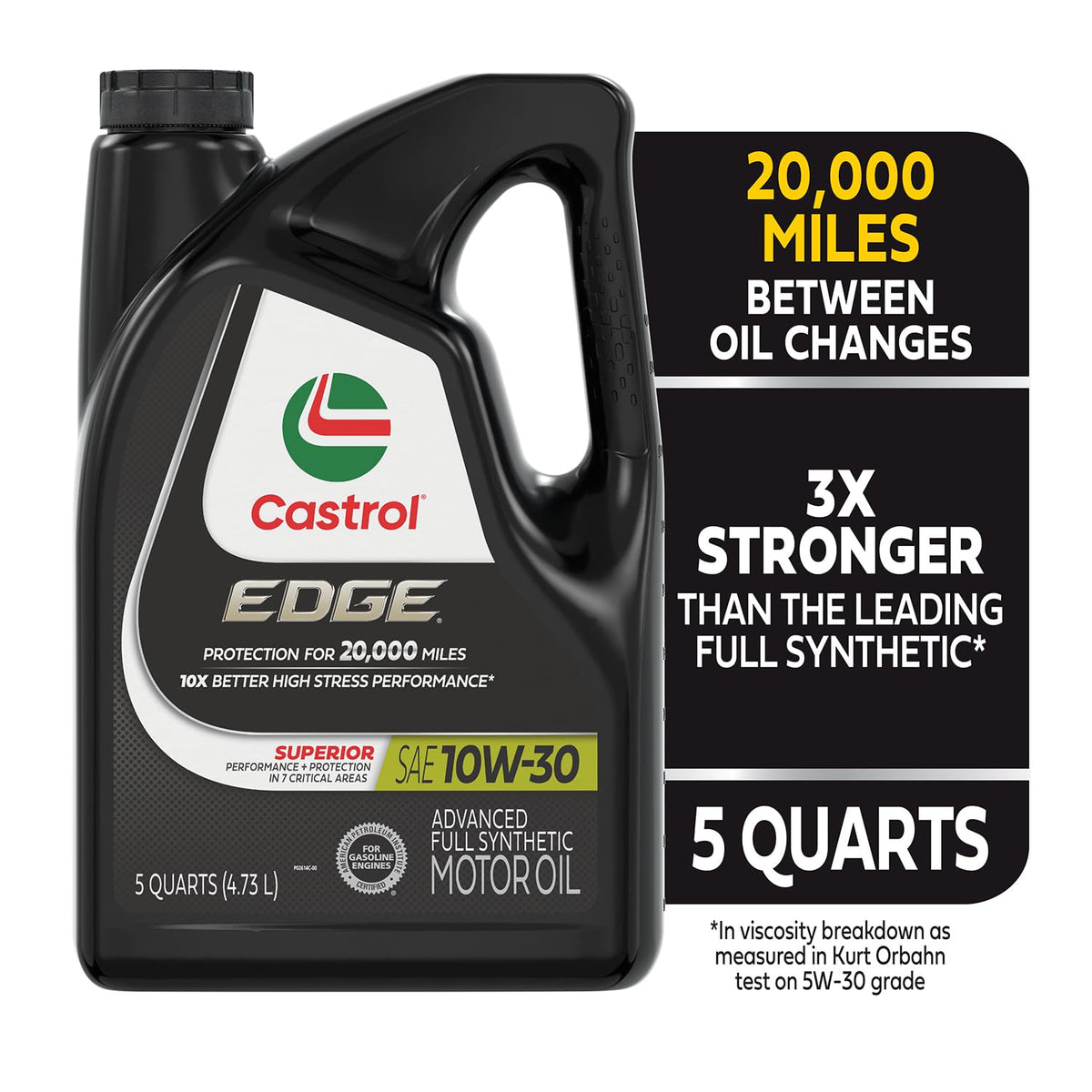 10W-30 Full Synthetic Motor Oil, 5 Quarts S80503