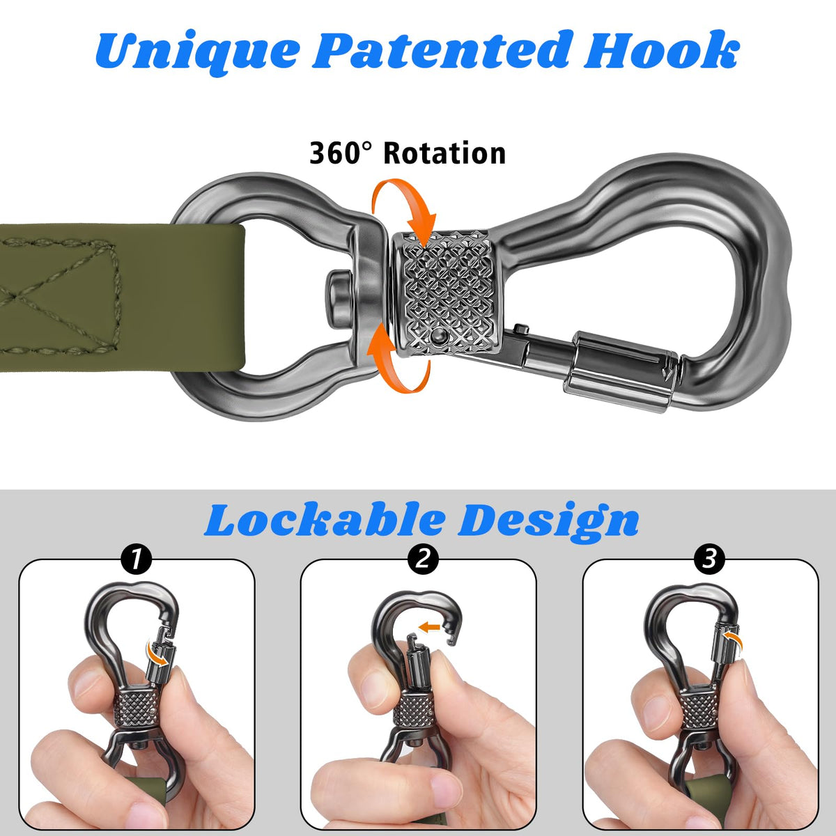 Waterproof 30FT Dog Training Long Leash with Padded Handle O738151