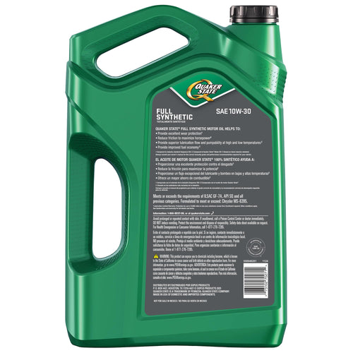 10W-30 Full Synthetic Motor Oil, 5 Quart K990207