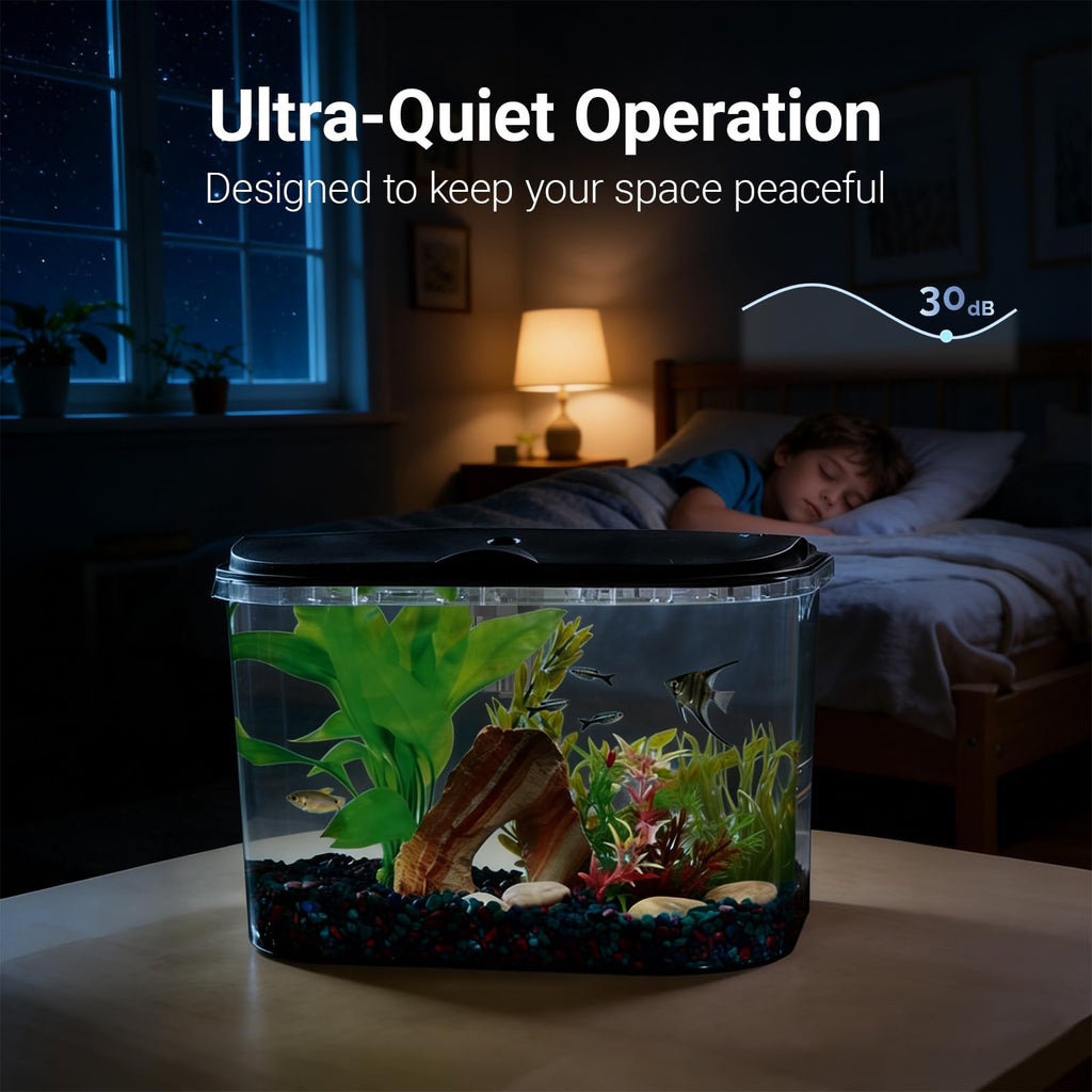 5-Gallon Aquarium Kit with LED Lighting and Power Filter C84419
