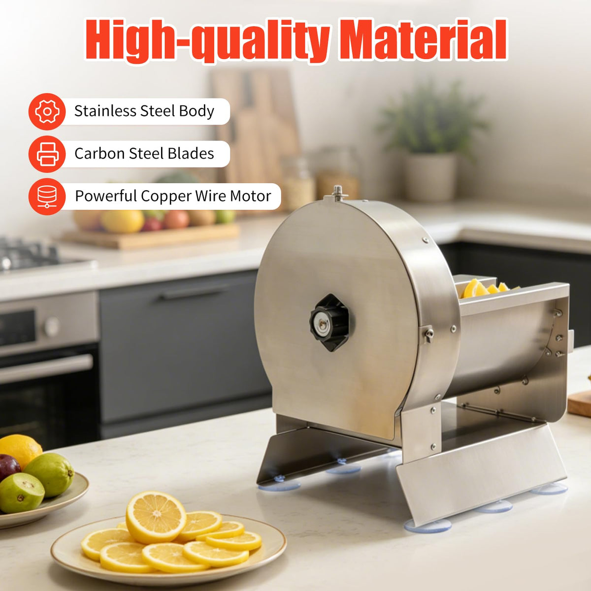 Electric Vegetable Slicer 2 IN 1 0-12mm Thickness Adjustable J420340