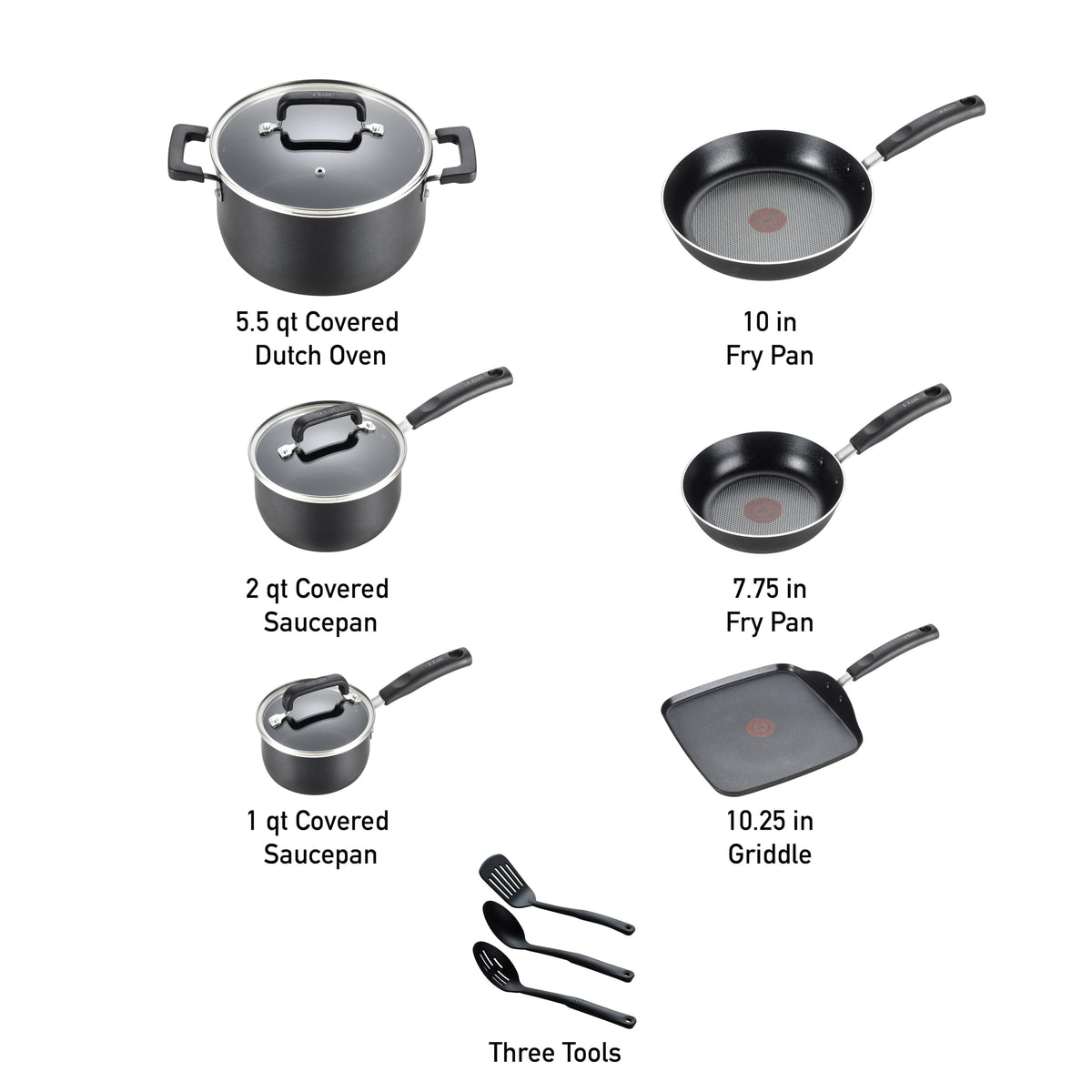 12 Piece Nonstick Cookware Set G7784