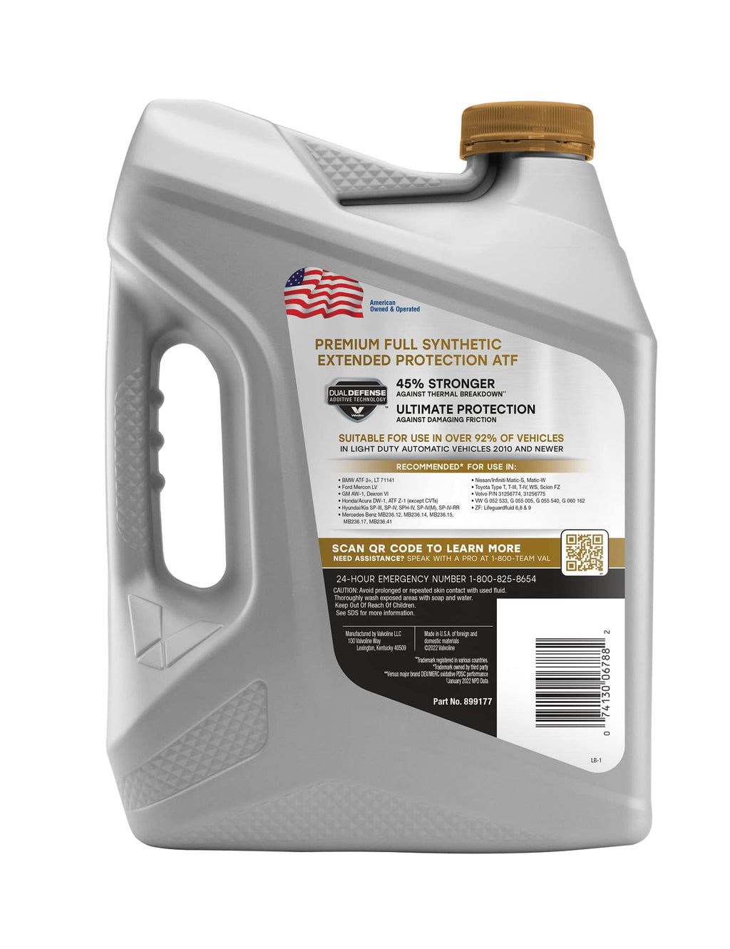 Full Synthetic Automatic Transmission Fluid 1 Gallon B70703