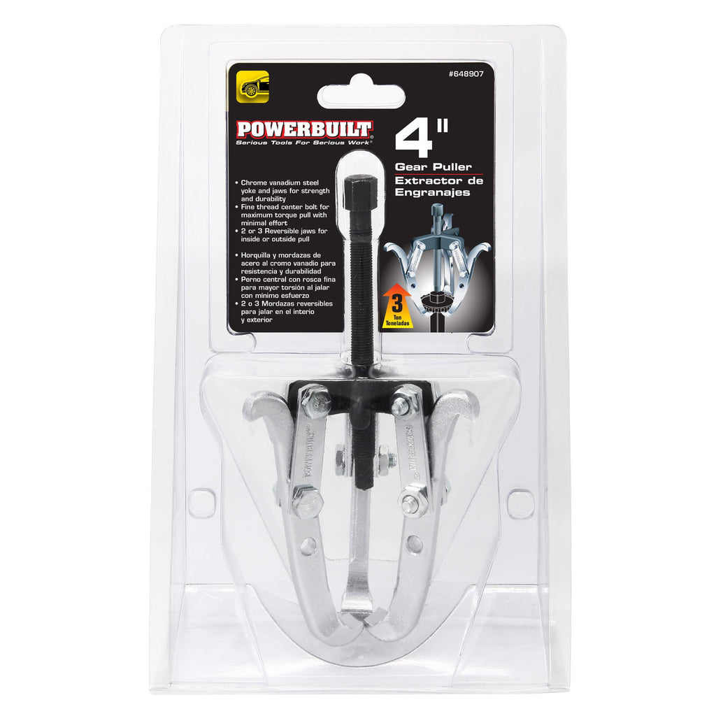 2/3 Jaw Reversible Gear Puller Set, 4-Inch M19759