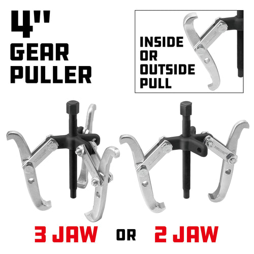 2/3 Jaw Reversible Gear Puller Set, 4-Inch M19759