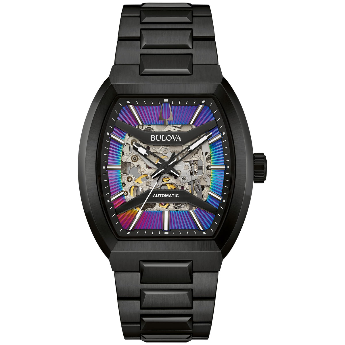 Automatic Multicolor Dial Black Stainless Steel Watch 40mm T229965